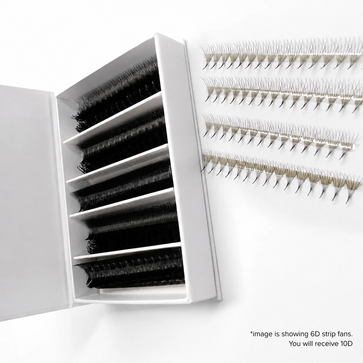 10D NARROW Strip Pro-Made Fans (1000 fans)